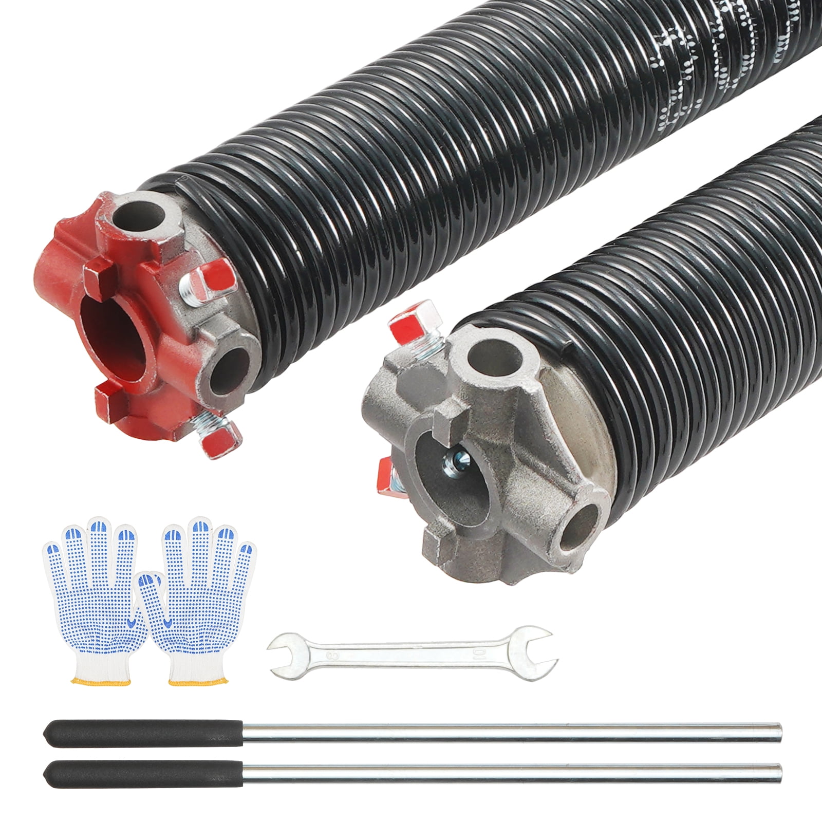 VEVOR Garage Door Torsion Springs, Pair of 0.207 x 2 x 22inch, 16000 ...