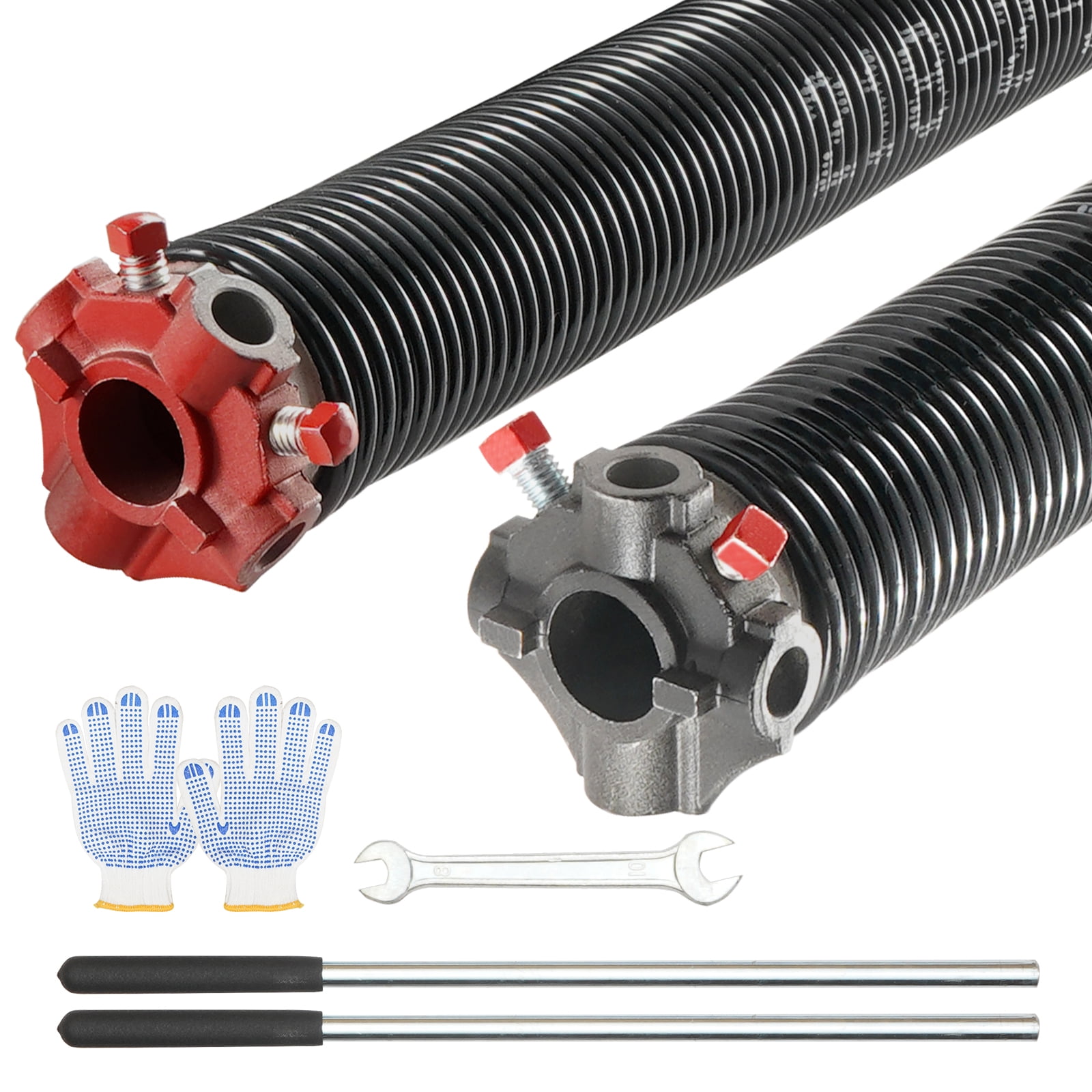 VEVOR Garage Door Torsion Springs, Pair of 0.218 x 2 x 23inch, Garage ...