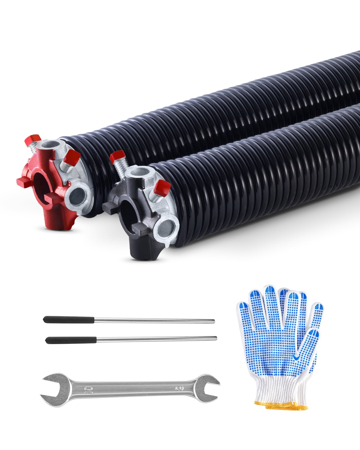 VEVOR Garage Door Torsion Springs, Pair of 0.250 x 2 x 35 in, 16000 ...
