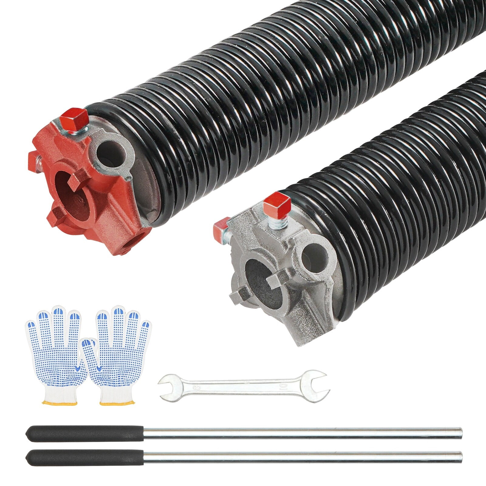 VEVOR Garage Door Torsion Springs, Pair of 16000 Cycles Garage Door ...