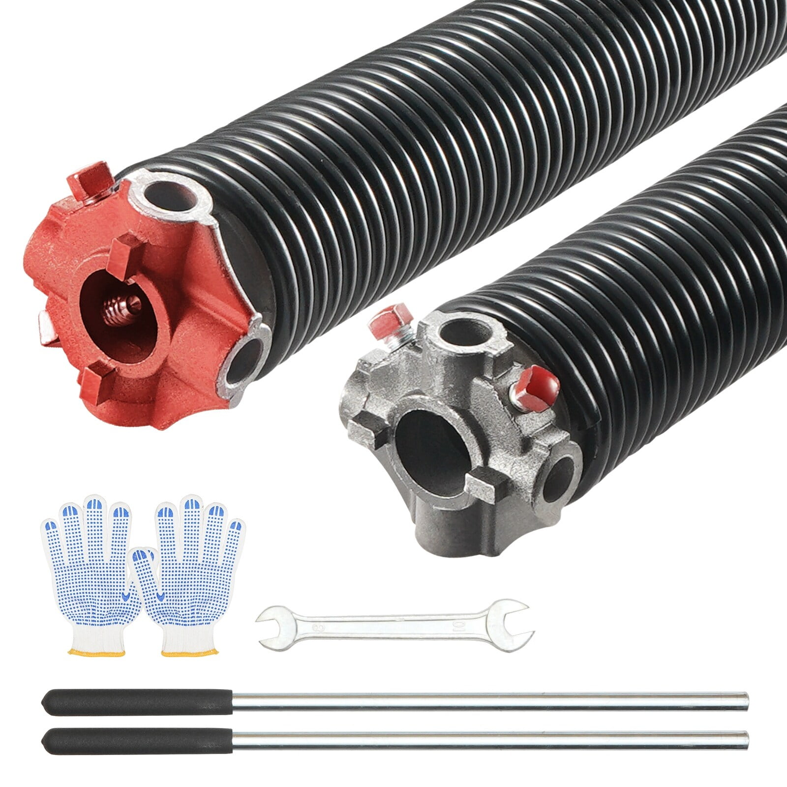 VEVOR Garage Door Torsion Springs, Pair of 16000 Cycles Garage Door ...