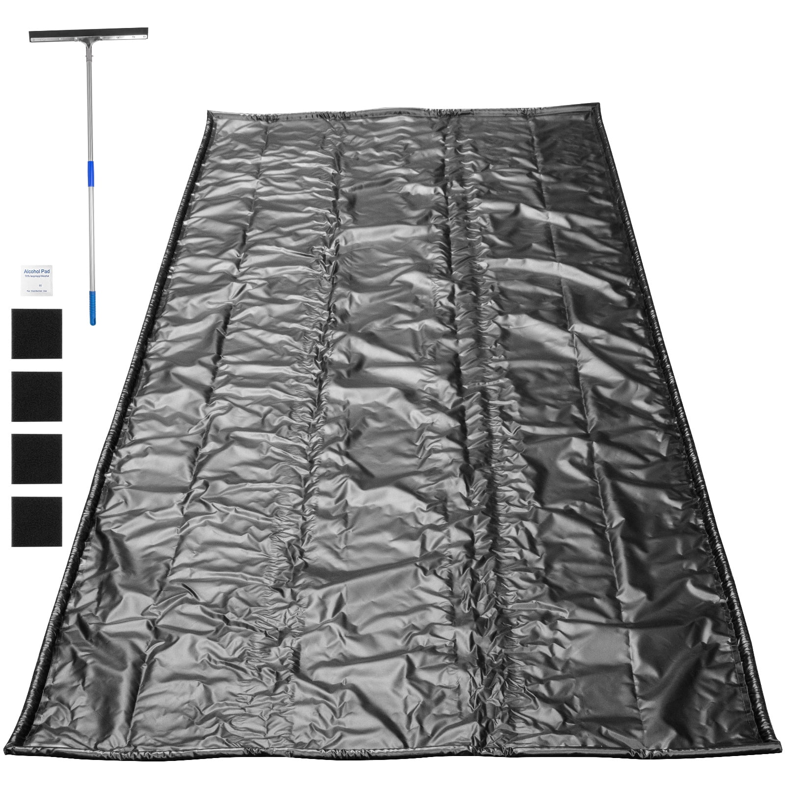 VEVOR Garage Floor Containment Mats 7' 9" x 16' Containment Mat Black