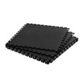 thumbnail image 1 of VEVOR Garage Floor Tiles Interlocking, 8 Pack 20.2 x 20.2 x 0.2 in Interlocking Modular Garage Flooring Tiles, Diamond Plate Slip-Resistant PVC Mats for Workshop,Warehouse,Tool Room, Black, 1 of 9