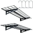 thumbnail image 1 of VEVOR Garage Storage Shelving, 2 Pack, 4 x 1 ft Heavy Duty Garage Shelves Wall Mounted, 400 lbs Load Capacity(Total) Garage Storage Rack Floating Shelves, Suitable for Shop, Shed, Garage Storage, 1 of 9