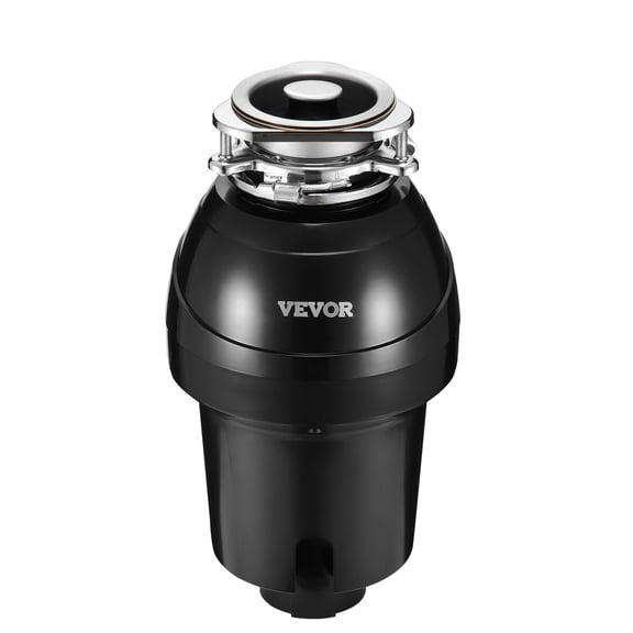 VEVOR Garbage Disposal, 1.25HP 3360RPM Continuous Feed Food Waste Disposer, EZ Connect Food Waste Grinding System with Sound Reduction, Power Cord & Splash Guard for Kitchen Sinks