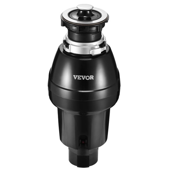 VEVOR Garbage Disposal, 3/4HP 3250RPM Continuous Feed Food Waste Disposer, EZ Connect Food Waste Grinding System with Sound Reduction, Power Cord & Splash Guard for Kitchen Sinks