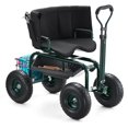 thumbnail image 1 of VEVOR Garden Seat with Wheels, Rolling Garden Stool with Height Adjustable & 360° Swivel Seat, 400lbs Weight Capacity, Gardening Cart Bench, Ergonomic Backrest & Tool Storage,for Garden,Yard,Patio, 1 of 9