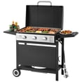 thumbnail image 1 of VEVOR Gas Griddle, 3-Burner Flat Top Grill, Propane Griddle with Wheels, Lid, 3 x 11000 BTU Outdoor Flat Top Grills for Pan-Frying, Grilling, Stir-Frying, & BBQ, Pulse Ignition, Removable Top Design, 1 of 9
