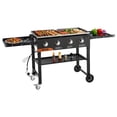 thumbnail image 1 of VEVOR Gas Griddle, 4-Burner Flat Top Grill, 36 inch Grill Plate Foldable Propane Griddle with Wheels, 60000 BTU Outdoor Flat Top Grills for Pan-Frying, Grilling, Stir-Frying, & BBQ, Pulse Ignition, 1 of 9