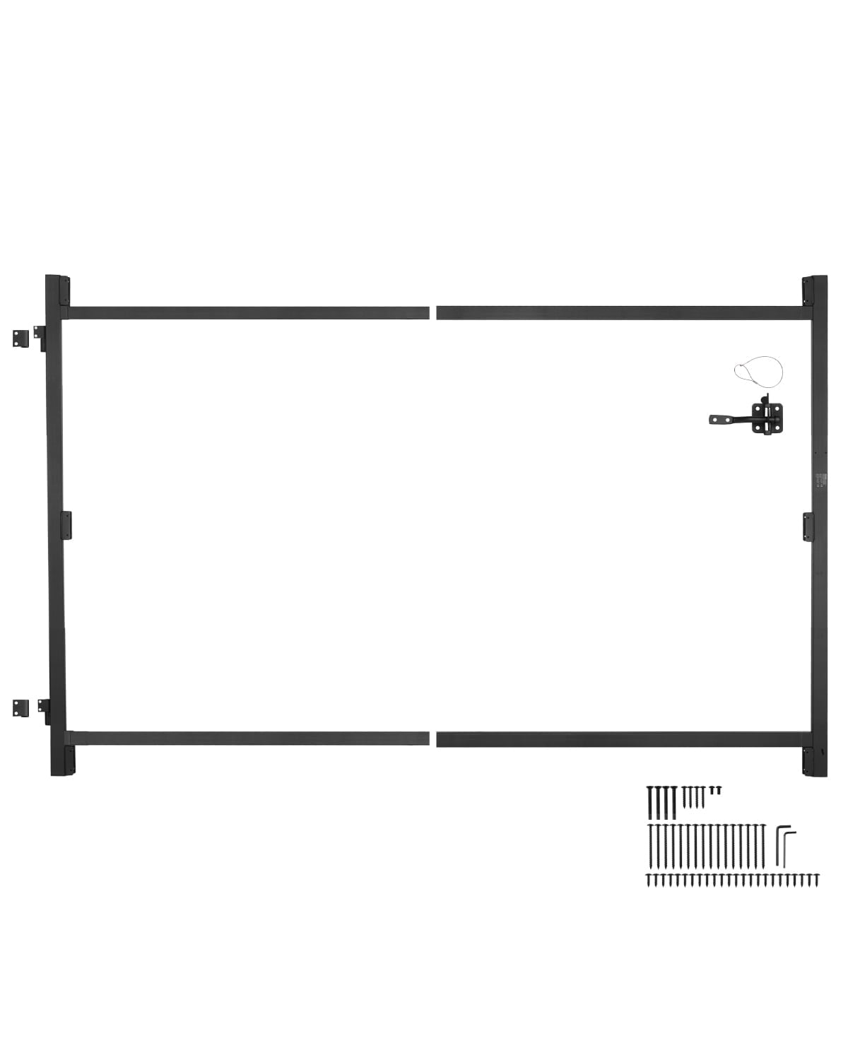 VEVOR Gate Building Kit, Fits 40 to 72 in Wide Openings, Up from 4 to 5 ...