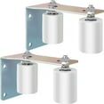 thumbnail image 1 of VEVOR Gate Roller Guide 3" Sliding Gate White Nylon Roller Coloring Zinc Painted Sliding Gate Guide with L-Shape Bracket and Adjustable Bolts Support Assembly for Sliding Gates Guide Roller - 2 Pack, 1 of 9