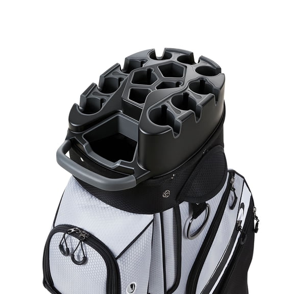 VEVOR Golf Cart Bag, 14 Way Top Divider Organizer, Golf Club Bag with Full-length Divider, Handles, Storage Pockets, Shoulder Strap, Rain Hood, Smooth Zippers, Lightweight Polyester for Men & Women