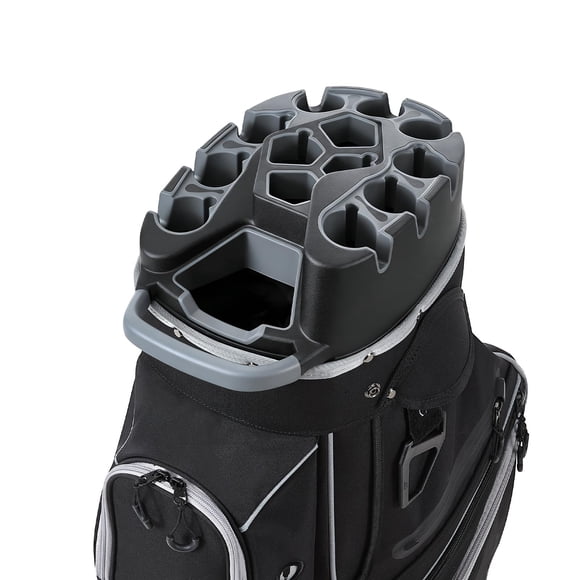 VEVOR Golf Cart Bag, 14 Way Top Divider Organizer, Golf Club Bag with Full-length Divider, Storage Pockets, Shoulder Strap, Rain Hood, Smooth Zippers, High-Strength 900D Polyester for Men & Women