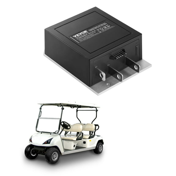 VEVOR Golf Cart Speed Controller, 36V and 350A, DC Motor Controller Replacement for 1994-2019 EZGO Golf Carts, IP65 Rated Protection, Aluminum Alloy & ABS Housing, Compatible with 1206-4301 Models