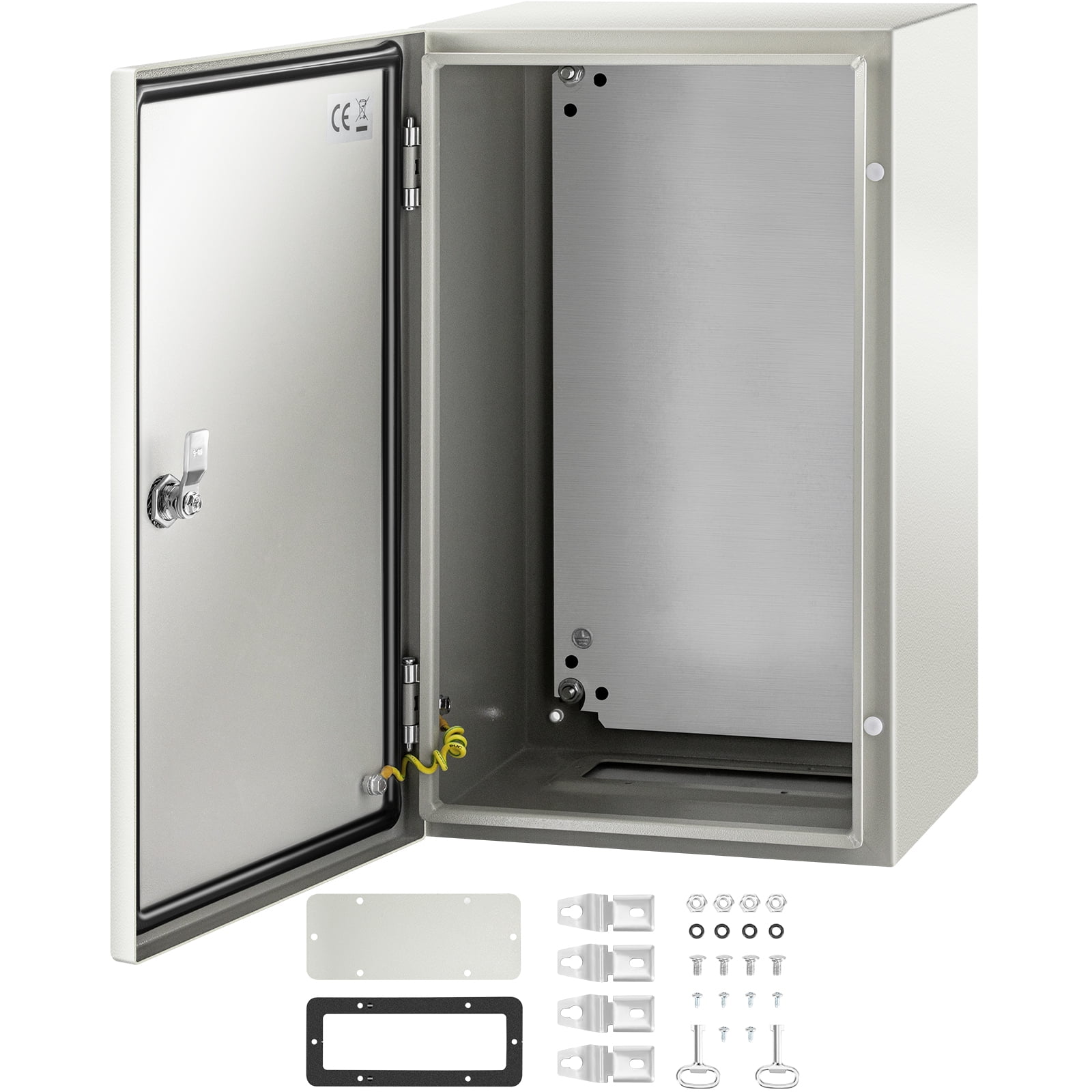VEVOR Gray Carbon Steel 22.83"x14.57"x12.6" IP65 Weatherproof Electrical Enclosure Box
