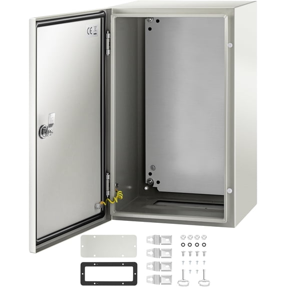 VEVOR Gray Carbon Steel 22.83"x14.57"x12.6" IP65 Weatherproof Electrical Enclosure Box