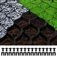 thumbnail image 1 of VEVOR Ground Grid, 1885 lbs per sq ft Load Geo Grid, 2" Depth Permeable Stabilization System for DIY Patio, Walkway, Shed Base, Light Vehicle Driveway, 1 of 9