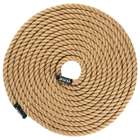 VEVOR Gym Climbing Rope, 1" Diameter 50 ft Length Gym Fitness Training Rope, Gym Exercise Workout Rope for Adults, Climbing Rope for Fitness and Strength Training, Climbing Exercise, Home Workout