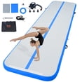 thumbnail image 1 of VEVOR Gymnastics Air Mat, 4 inch Thickness Inflatable Gymnastics Tumbling Mat, Tumble Track with Electric Pump, Training Mats for Home Use/Gym/Yoga/Cheerleading/Beach/Park/Water, 13 ft, Blue, 1 of 10
