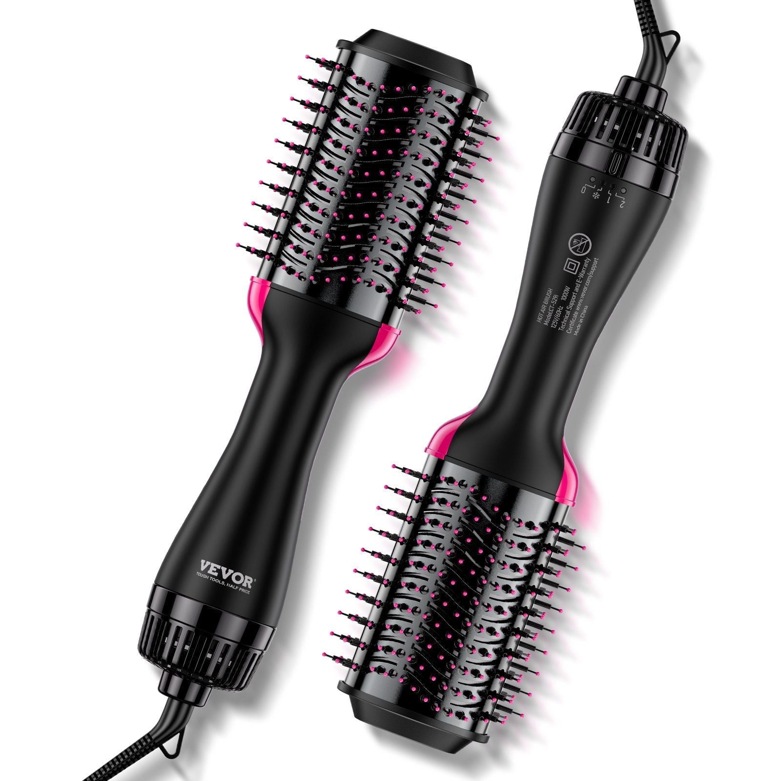 Vevor TYXJFRFSYTCT1JGYPV1 2.95 in. Ionic Hair Blow Dryer Brush & Styler with Oval Barrel