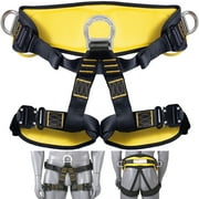 VEVOR Half Body Safety Harness, Tree Climbing Harness with Added Padding on Waist and Leg, Half Protection Harness 340 lbs, ASTM F1772-17 Certification, for Fire Rescuing Caving Rock Climbing