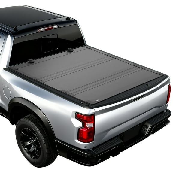 VEVOR Hard Tri-Fold Truck Bed Tonneau Cover, Compatible with 2019-2025 Dodge Ram 1500 5.6 ft (67.4 in) Bed, Waterproof Low-Profile Hard Folding Truck Tonneau Cover with Aluminum Alloy Support Bar