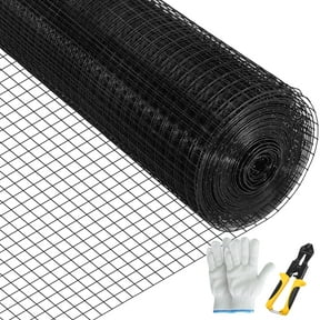 VEVOR Fence Hardware Cloth, 24"x100' Welded Wire Fence, Vinyl Coated Chicken Rabbit Mesh 1"x1" 16 Gauge