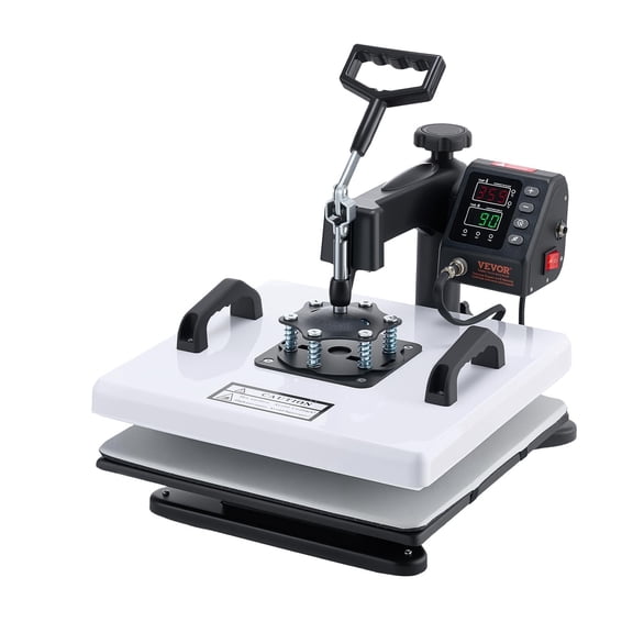VEVOR Heat Press Machine, 15 x 15 in, 8-in-1 Multifunction, 360 Swing Away, Heat Up Fast and Even, Digital Precise Control, Sublimation Press Machine for T-Shirts, Mugs, Tumblers, Caps, Plates
