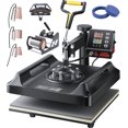 thumbnail image 1 of VEVOR Heat Press Machine 8 in 1 Combo, Heat Press 15x15 in, Swing Away T Shirt Printing Machine Digital Control, Multifunction Transfer Machine Sublimation, for T-Shirt Hat Cap Mug Plate, Black, 1 of 9