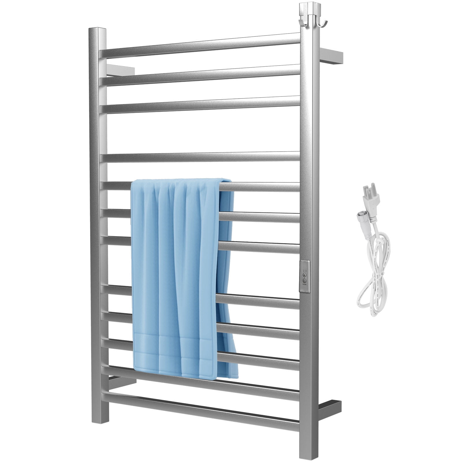 Dropship VEVOR Heated Towel Rack, 8-Bar Towel Warmer Rack, Wall Mounted  Electric Towel Warmer, Electric Towel Drying Rack With Timer, Polished  Stainless Steel Heated Towel Warmer For Bath, Plug-in/Hardwired to Sell  Online