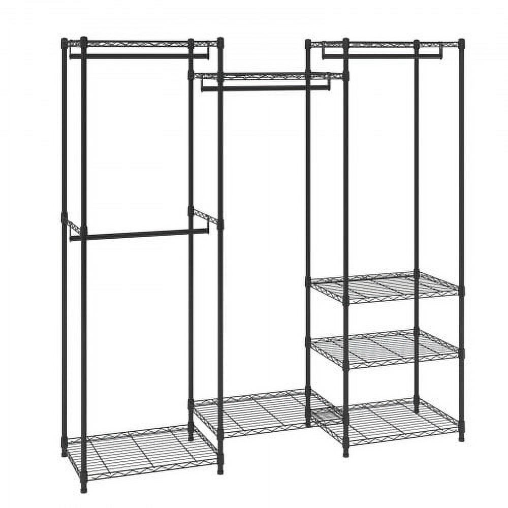 VEVOR Heavy Duty Clothes Rack, Rolling Clothing Garment Rack with 4
