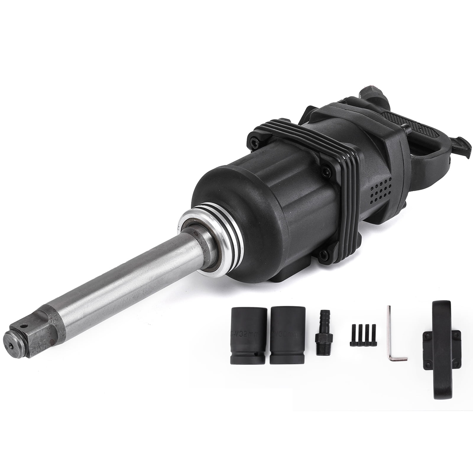 VEVOR Heavy Duty Pneumatic Impact Wrench 1inch 2800 Nm 2066ft.lbs AIR Impact Wrench with 8Inch Extended Anvil Impact Wrench Gun