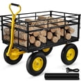 thumbnail image 1 of VEVOR Heavy-Duty Steel Garden Cart Lawn Utility Cart w/ Removable Sides 1200lbs, 1 of 5
