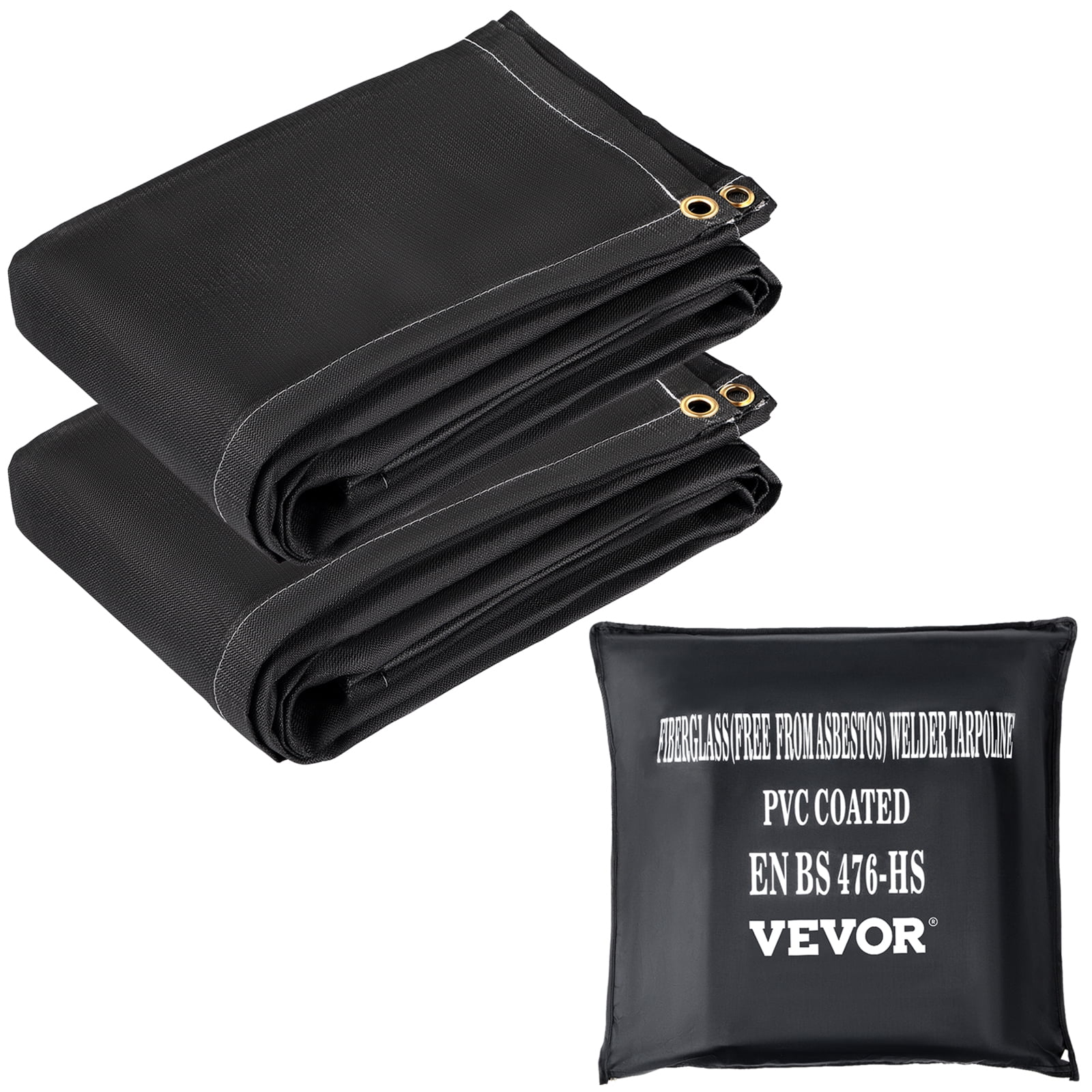 VEVOR Heavy Duty Welding Blanket 6x8 ft Fiberglass Welding Curtain Weld