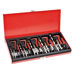 VEVOR Helicoil Thread Repair Kit, 166-Piece Metric HSS Drill Helicoil Repair Kit, M5 M6 M8 M10 M12 Heli Coil Rethreading Tool Kit with HSS Drill Bits Thread Inserts Taps Breakoff Installation Tools
