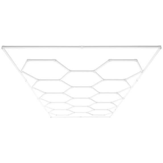 VEVOR Hexagon Garage Lights, 86400LM, 6500K 14 Grid Systems Honeycomb Hexagonal Garage LED Lights, DIY Cool White Car Detailing Garage Ceiling Lighting Bright Shop Light for Gym Basement Workshop