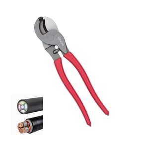 VEVOR High Leverage Cable Cutter, 9-1/4 in Compact, Forged Blades and PVC-Coated Handles, Heavy Duty Cable Cutting Pliers Tool for 4/0 AWG Aluminum, 2/0 AWG Soft Copper and 100-Pair 24AWG Comm Cables