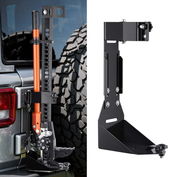 VEVOR High Lift Jack Mount Bracket, Farm Jack Holder Mounting Bracket Kit, Mount Carrier for Off Road Heavy-Duty Jacks, Compatible With YJ (1986-1996), TJ (1997-2006), JK (2006-2018), JL (2018-2024)