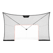 VEVOR Hockey Goal Backstop Net, Street Hockey Sports Backstop Netting, Portable Indoor Outdoor Hockey Training Net, 12x7 FT Large Size Target Net, Easy Assemble, Black (Goal Frame Not Included)