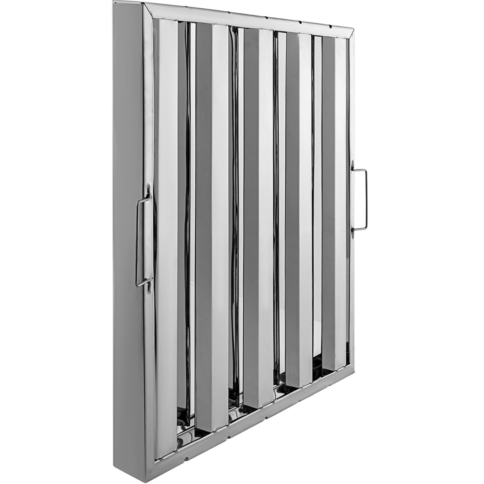 Vevor Hood Filters, 19.5w x 24.5h inch, 430 Stainless Steel, 4 Grooves Commercial Hood Filters, Commercial Kitchen Range Hood Filter,
