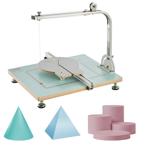 VEVOR Hot Wire Foam Cutter, 58W Electric Styrofoam Cutter with Variable Temperature Control, Portable Tabletop Cutting Tool with 10.24" Max. Cutting Thickness for Foam, KT Board, Low-Density Sponge