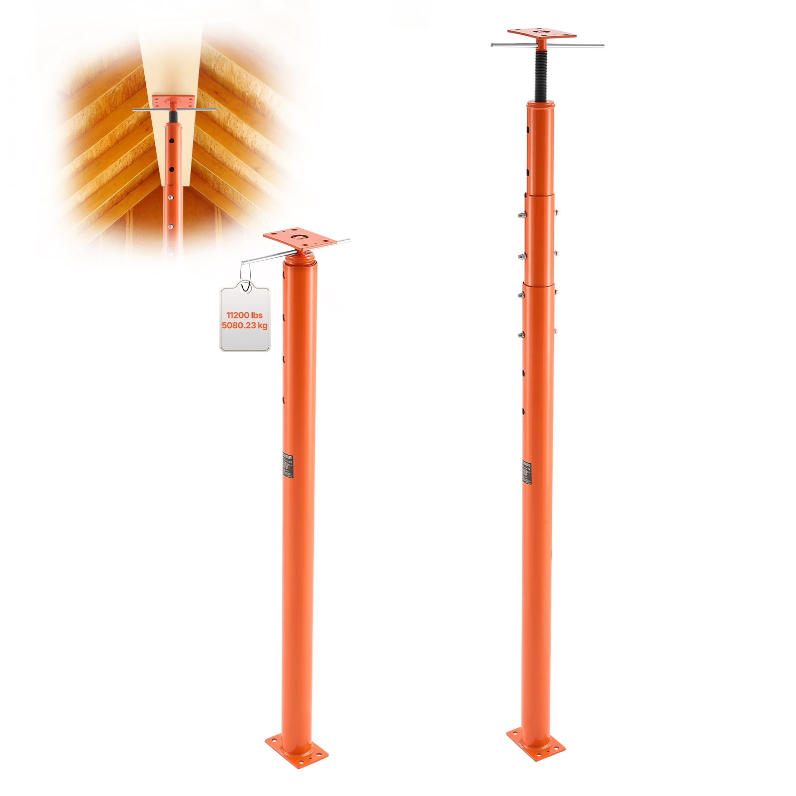 Adjustable 4 1/3" - 7" House Floor Jacks Mini Screw Post Pole For