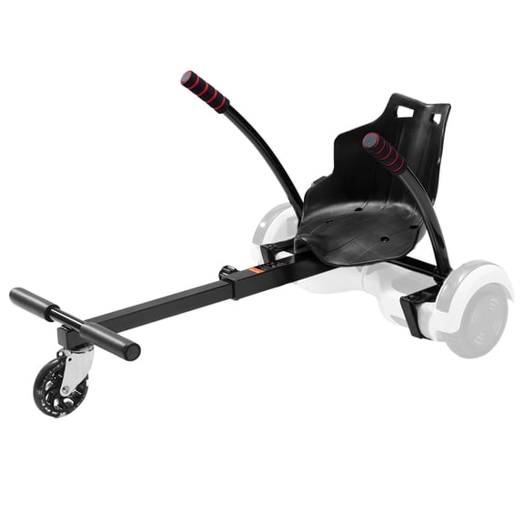 VEVOR Hoverboard Seat Attachment(Not included hoverboards), for 6.5" 8" 8.5" 10" Hoverboards, with LED Lights, Grips Control, Adjustable Frame Length and 220 LBS Load Capacity, Hover Board Go Karts A