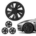 thumbnail image 1 of VEVOR Hubcaps Wheel Covers for 2025 Tesla Model Y, 19 Inch Set of 4 Wheel Rim Cover Hubcaps OEM Style Replacement, R19 Size Snap On Car Hub Caps, Premium Sturdy 10-Spoke ABS Tire Rim Caps,Matte Black, 1 of 9