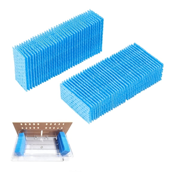 VEVOR Humidifier Replacement Filter, 2 Packs Humidifying Pad Compatible with JC-60/JC-70 Cigar Humidor Water Tank, 3D Multi-Layer Honeycomb Mesh, Cigar Flavor Preservation,Cut-to-Fit for Your Humidor