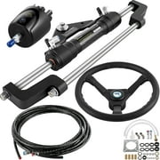 VEVOR Hydraulic Boat Steering Kit,300HP Hydraulic Steering Kit Helm Pump,Hydraulic Outboard Steering Kit with 10 Feet Hydraulic Steering Hose for Boat Steering System