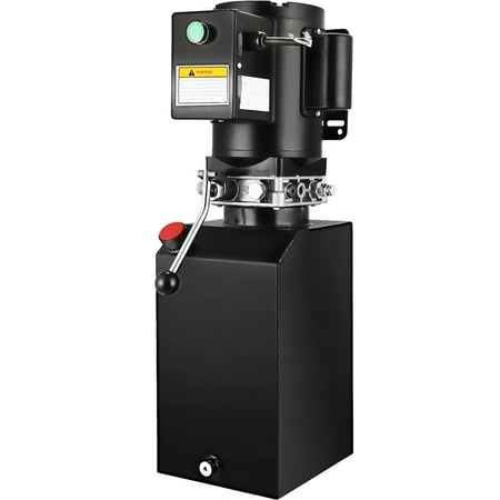 VEVOR Hydraulic Pump 14 Quart Hydraulic Power Unit 2950 PSI Car Lift Hydraulic Pack Dump Trailer 220V 60Hz 1 PH Auto Repair Shop with Oil Reservoir Tank