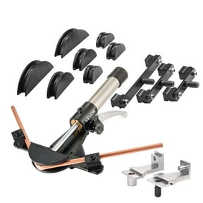 VEVOR Hydraulic Tubing Bender Kit, 1/4 to 7/8 Inch, Copper Tube Pipe Bender, Forward/Reverse HVAC Bending Tool Set, with 7 Aluminium Alloy Dies, for HVAC Air Conditioning Refrigeration Auto Repair