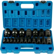 VEVOR Automotive Specialty Parts Socket Assortment 1/2 Inches for Trucks, RVs, other heavy‑duty vehicles, 19 Pieces