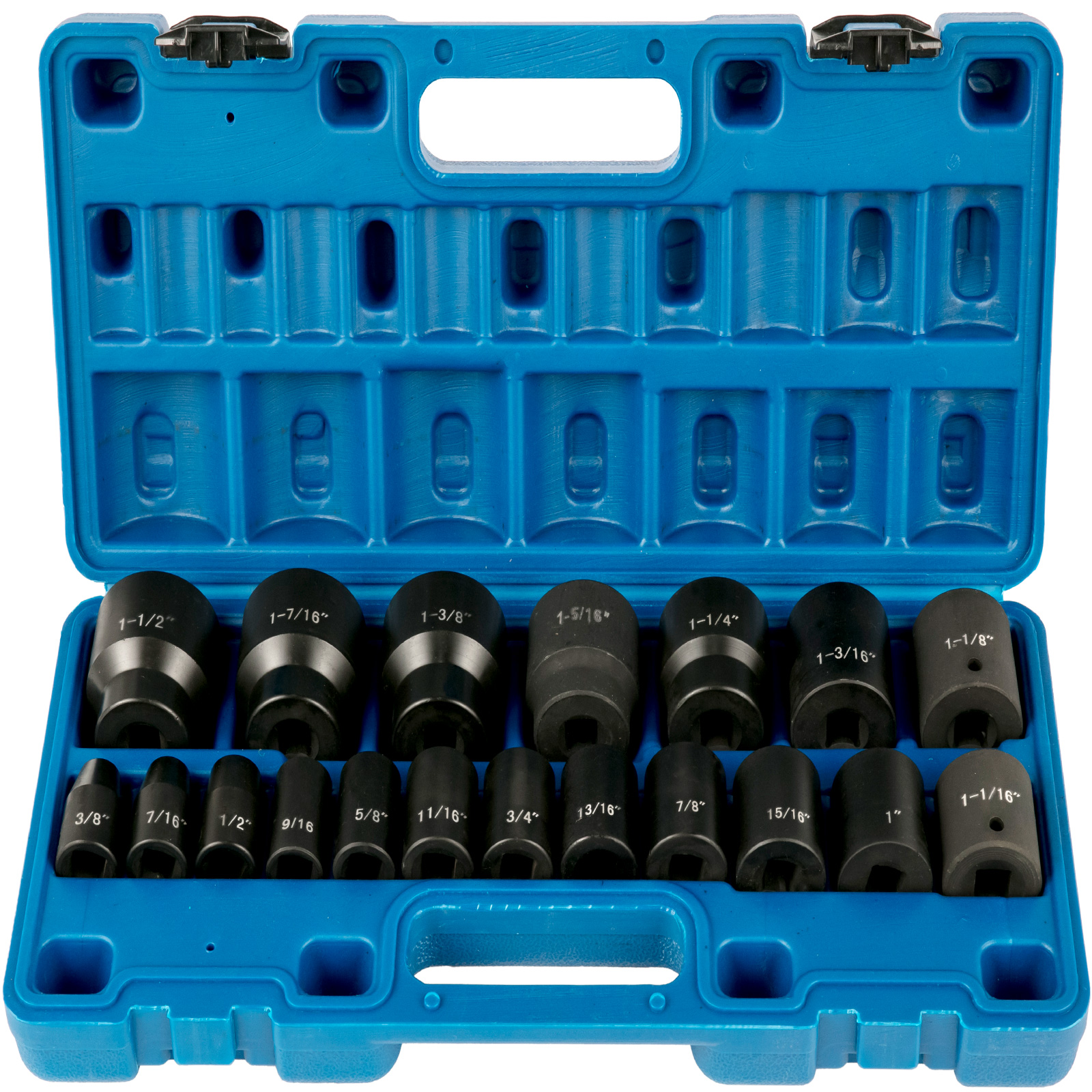 VEVOR Impact Socket Set 1/2 inches 26 Piece Impact Sockets, Shallow